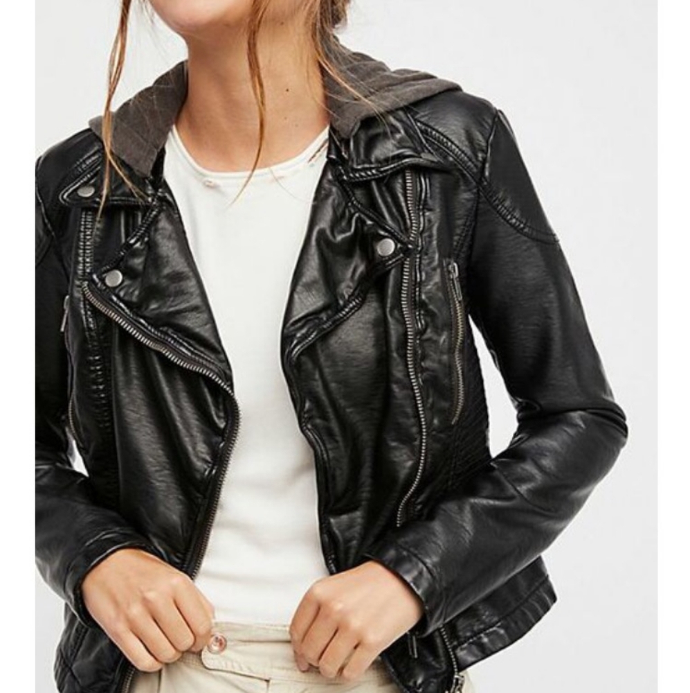 Free People Vegan Leather Jacket
